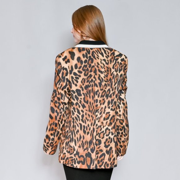 ESCADA Bryony Leopard Print Blazer Sz 42 - Picture 4 of 6